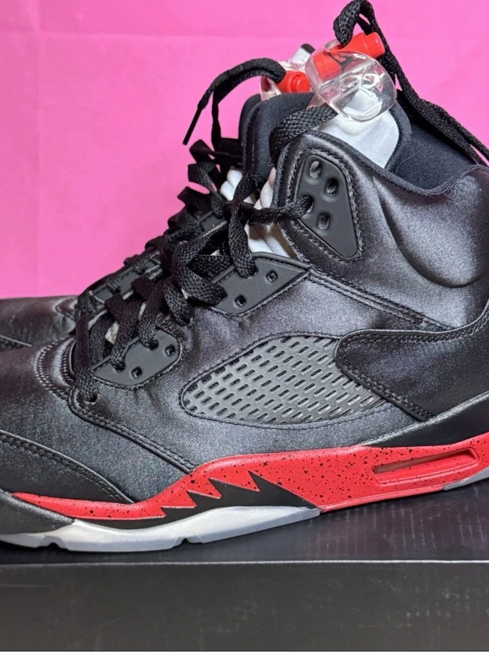 Air Jordan Retro 5 Black and Red Men's Basketball Sneakers 2018